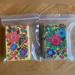 Hoyle | Games | 2 Full Sets Of Flower Power Vintage Playing Cards ...
